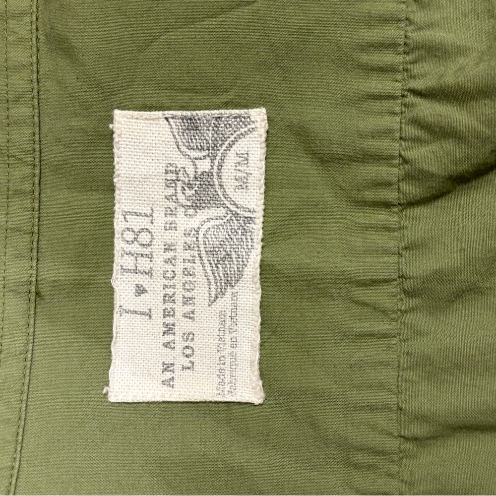 Women's Green Military Style Button Down - Picture 5 of 5